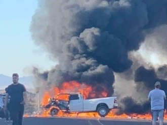 Conflagración en Carretera Presidio